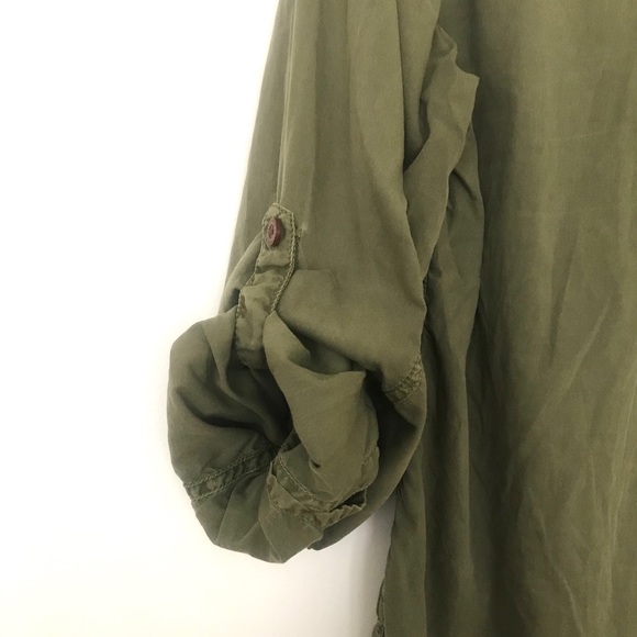 Tankfarm Khaki Long Sleeve Button Down Shirt - Picture 6 of 8